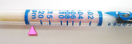 測定結果：約0.25ppm